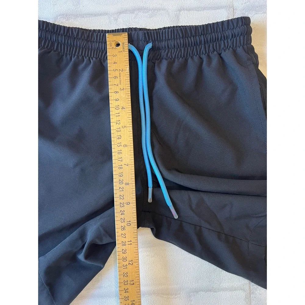 RSVLTS Kids Black Swim Trunks Retro Logo Board Shorts Large